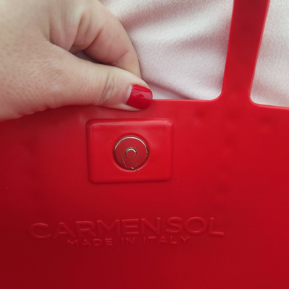 Carmen Sol Red Tote Bag - Picture 3 of 4